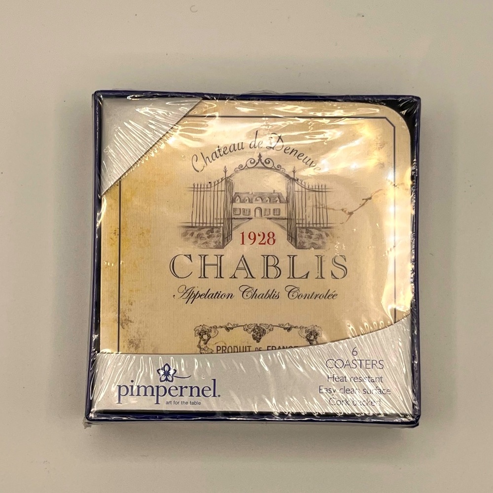 BNIB SET OF 6 VINTAGE COASTERS